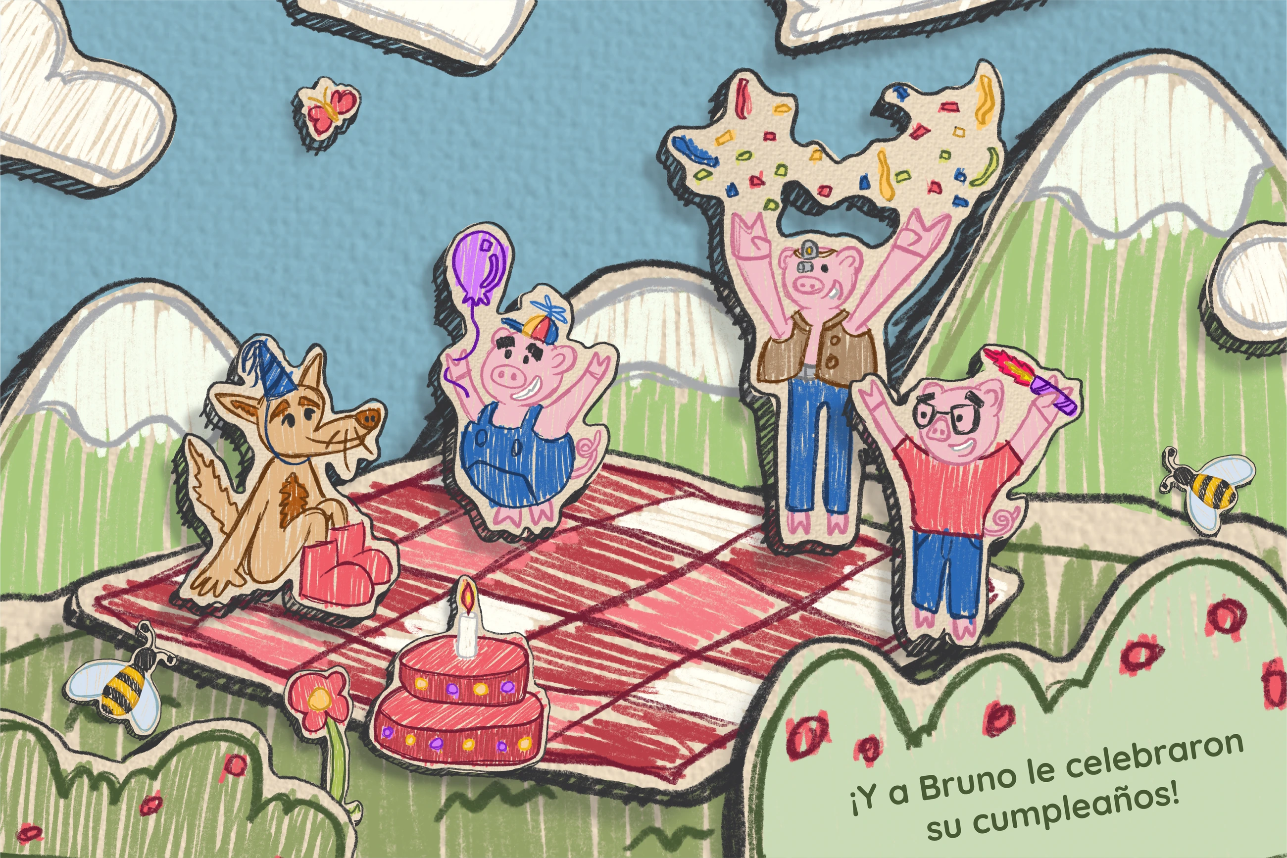 Bruno and the Little Pigs — Final scene 3