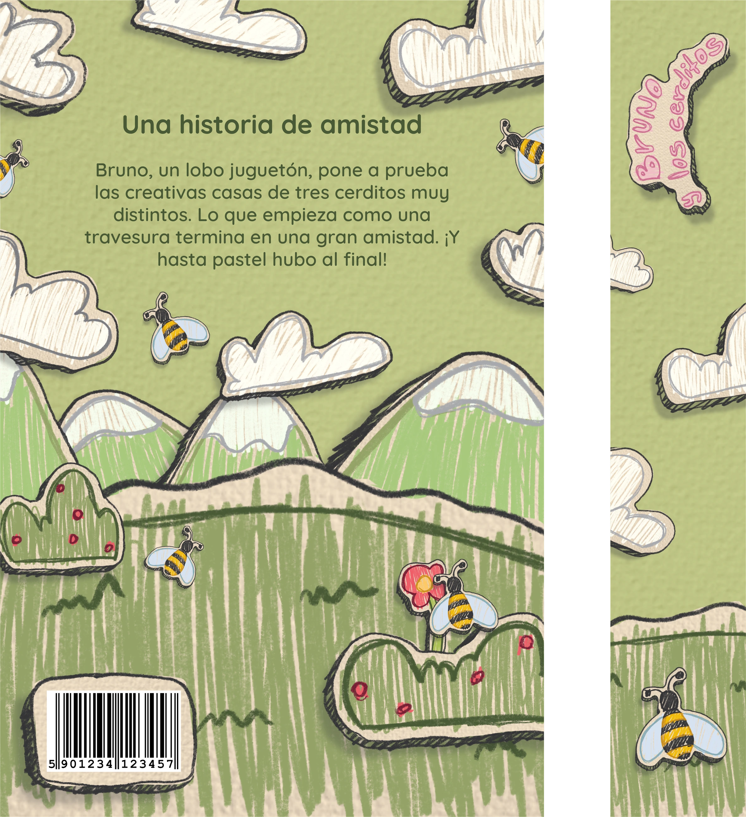 Bruno and the Little Pigs — Back cover