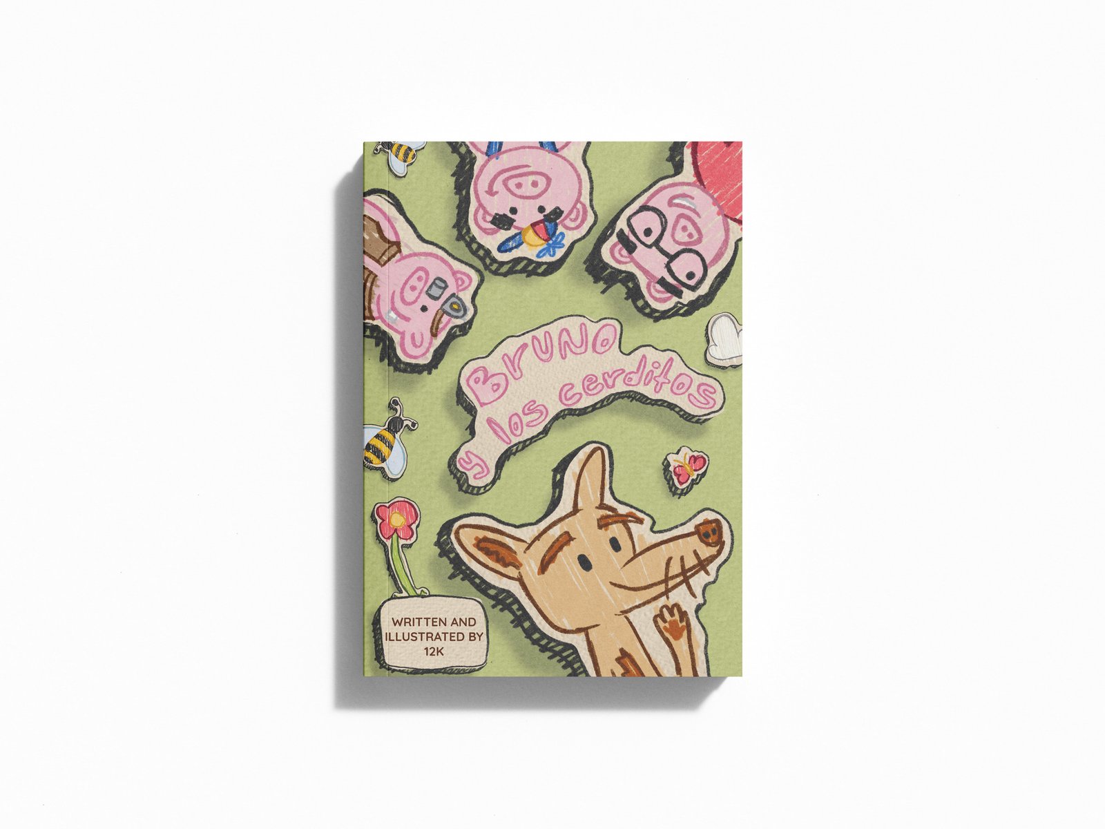 Bruno and the Little Pigs — Cover mockup