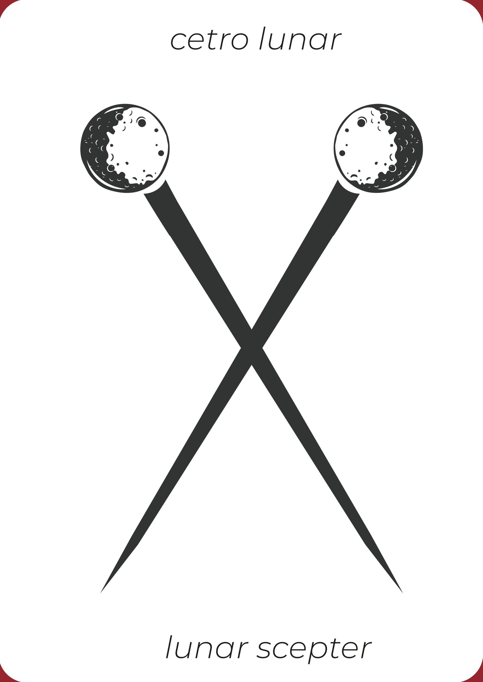Cavas de Lunas — Lunar scepter: a depiction of the moon’s orbit, with the “blood moon” represented as the king’s scepter.
