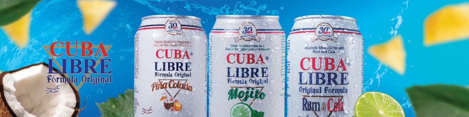 Cuba Libre · Point-of-Sale Artwork, Panama — Key visual for the line, for large-format prints and refrigerators.