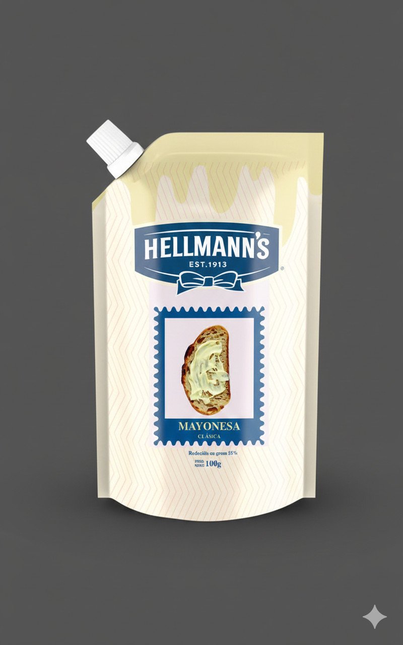 Hellmann's Classic — Hellmann’s Classic mayonnaise, 100 g · Reference mockup