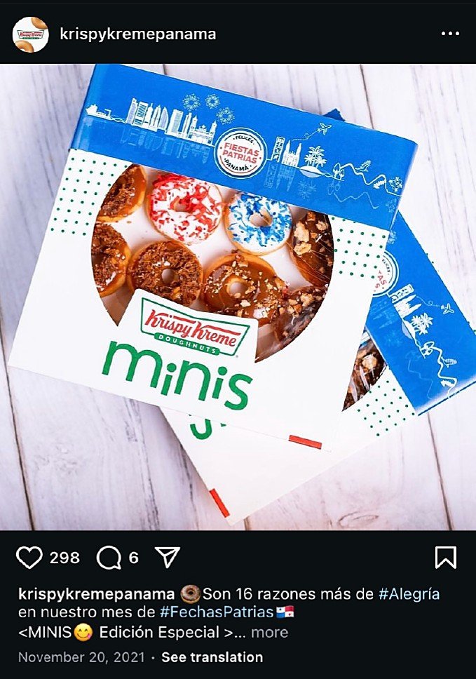 Krispy Kreme Panama · National Holidays Packaging Band — Applied to packaging and social media (@krispykremepanama).