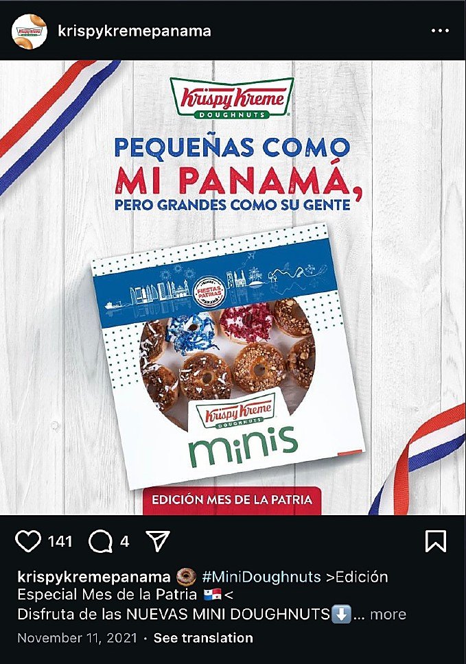 Krispy Kreme Panama · National Holidays Packaging Band — piece 3