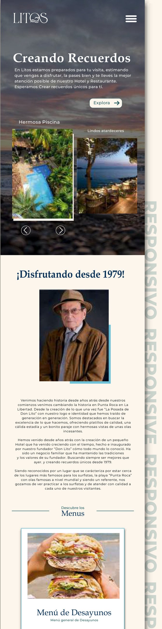 Litos Hotel y Restaurante — Responsive design