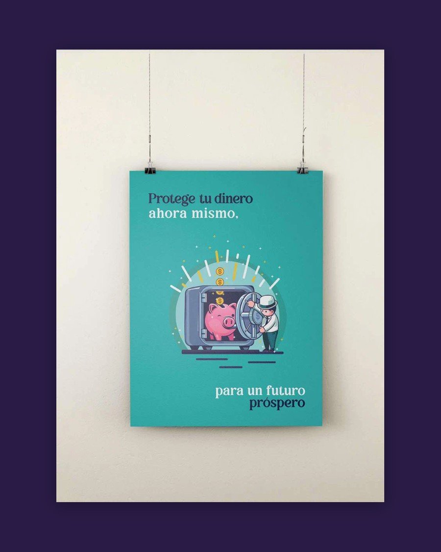MiBanco, Global Money Week: Illustration and advertising poster