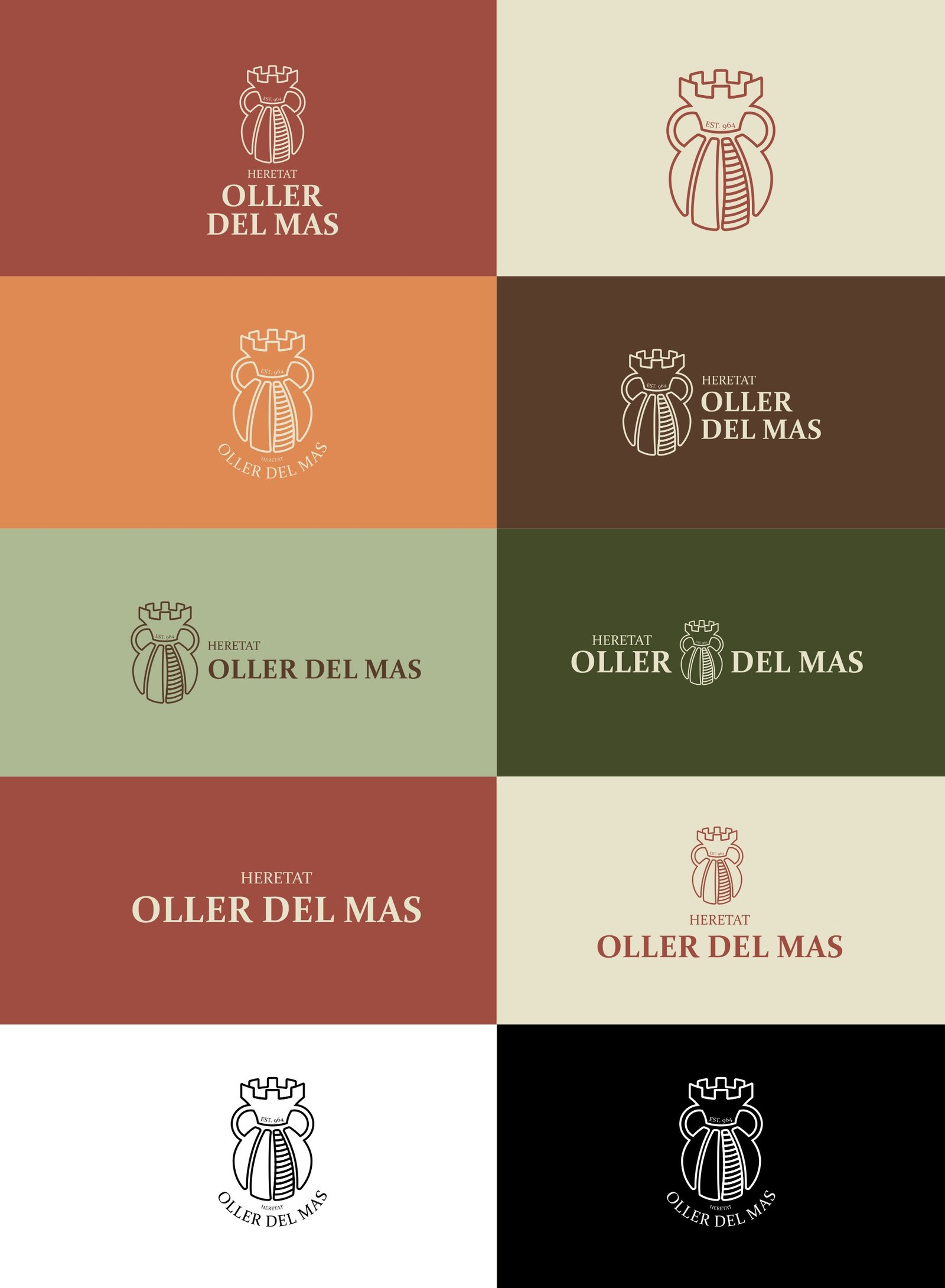 Oller del Mas — Logo variants