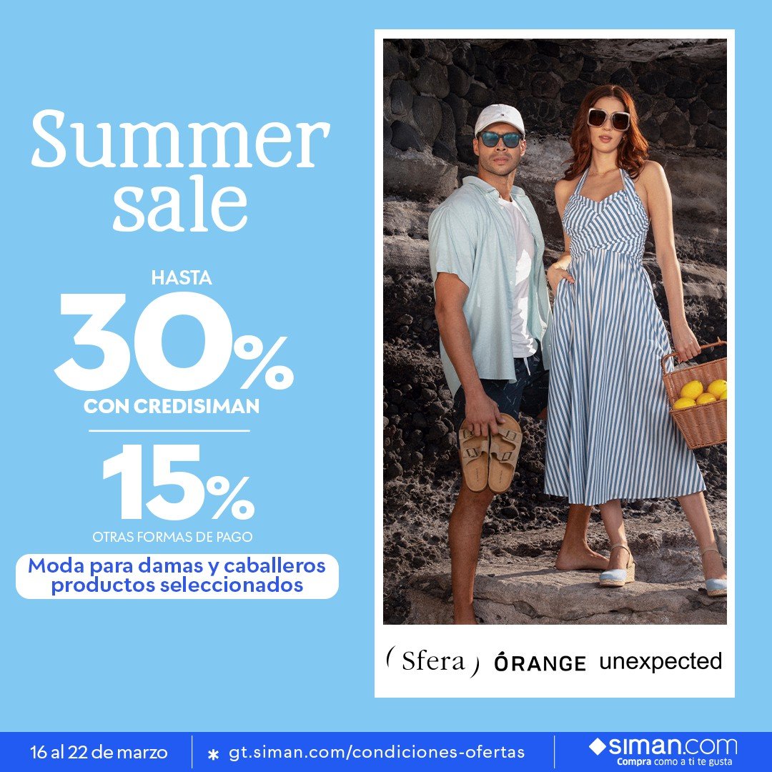 SIMAN Summer Sale — Women’s and men’s fashion