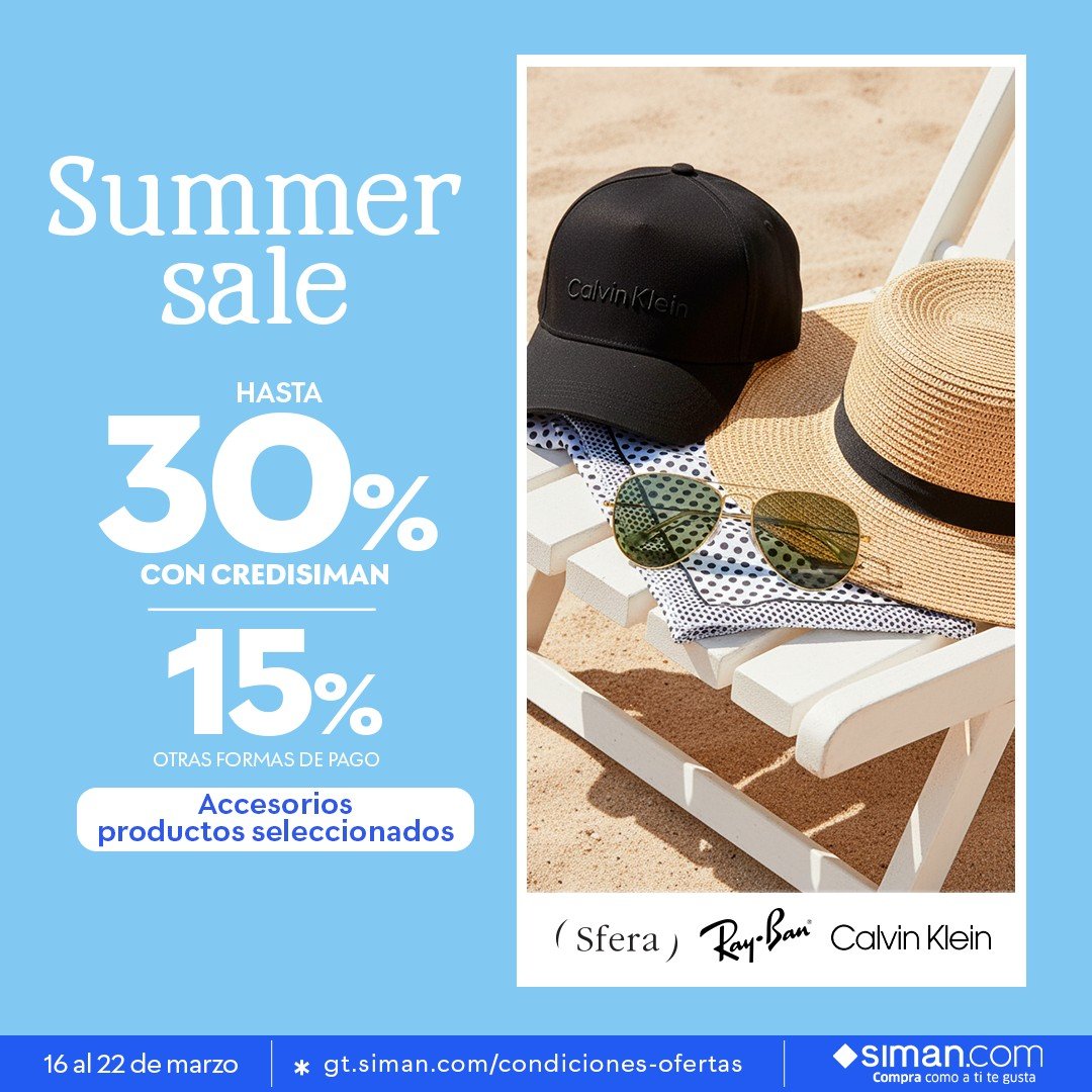 SIMAN Summer Sale — Accessories