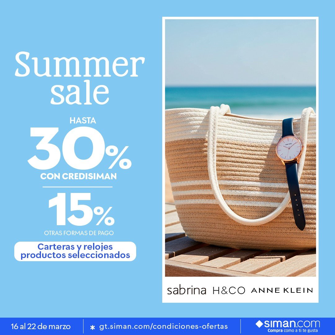 SIMAN Summer Sale — Handbags and watches