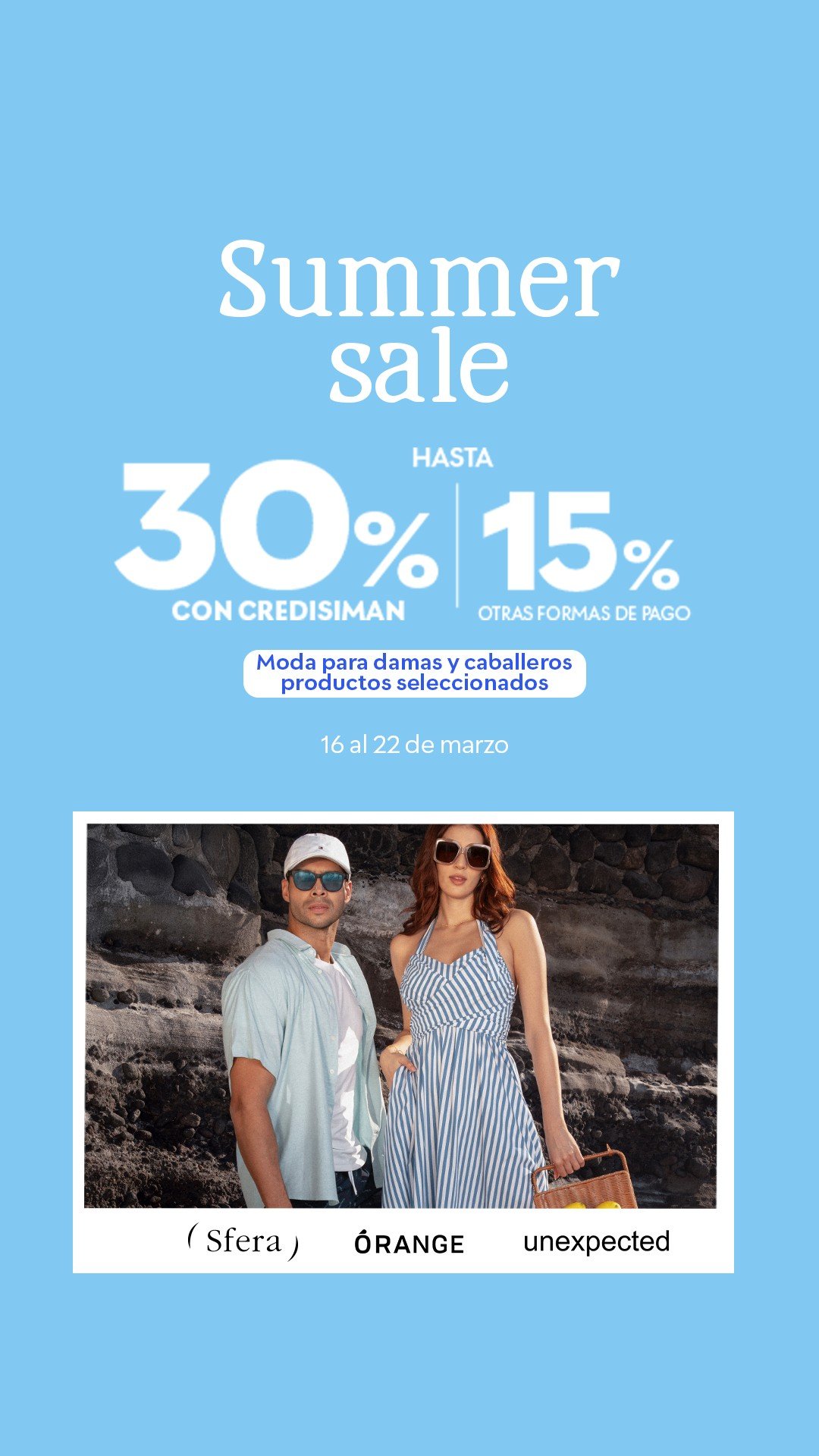 SIMAN Summer Sale — Story · Women’s and men’s fashion