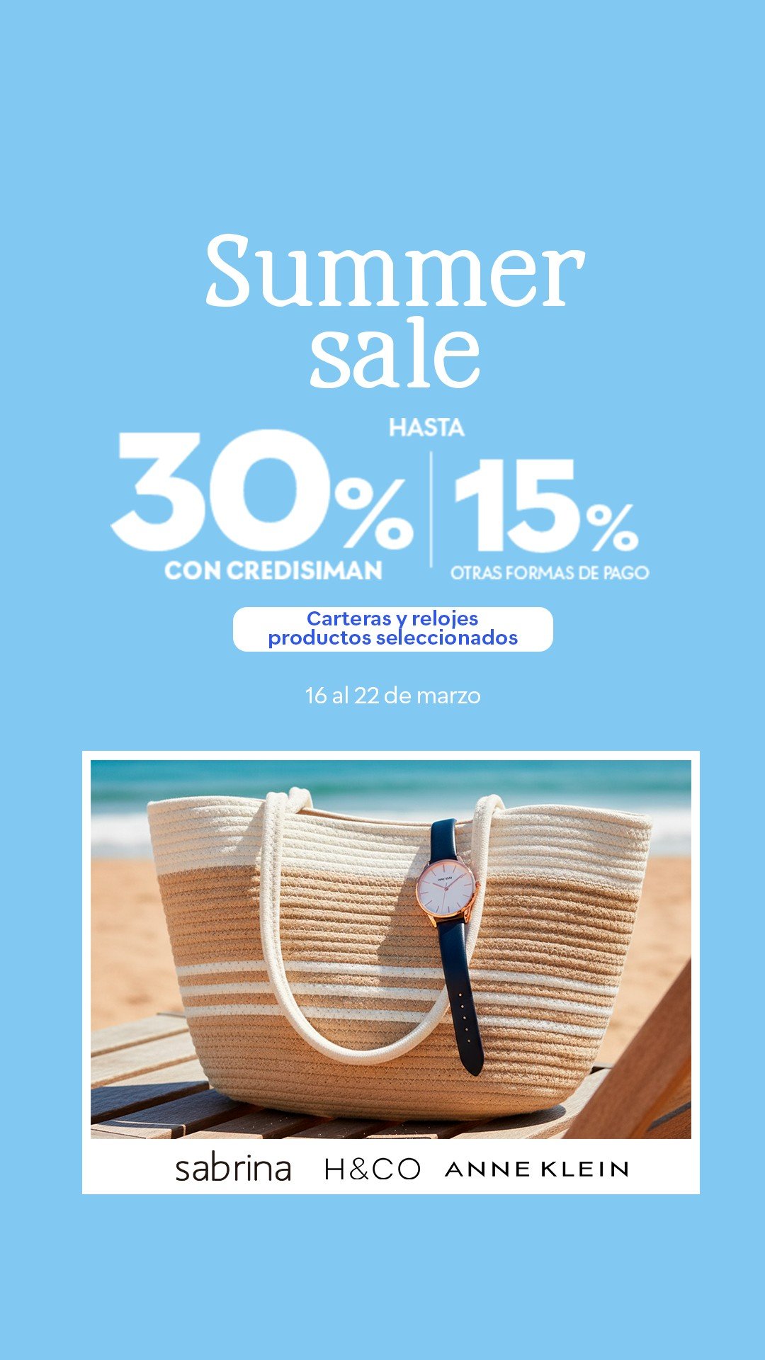 SIMAN Summer Sale — Handbags and watches